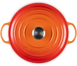Le Creuset Braadpan Signature - Marmite - Oranjerood - ø 26 Cm / 4.1 Liter -Goedkope Keuken Wijs Winkel LC 20231107 HL PS FS 21114260900430 004