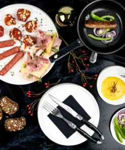 Laguiole Style De Vie Steakmessen Premium Line Zwart 6 Stuks -Goedkope Keuken Wijs Winkel Laguiole Premium Line steakmessen 18 mm sf Gr 10