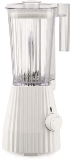 Alessi Blender Plissé - 5 Snelheden + Turbostand - Wit - Michele De Lucchi - 1.5 Liter - MDL09 W