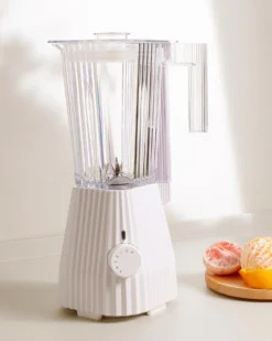 Alessi Blender Plissé - 5 Snelheden + Turbostand - Wit - Michele De Lucchi - 1.5 Liter - MDL09 W -Goedkope Keuken Wijs Winkel MDL09 W AMB H A4 3500pxl