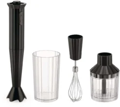 Alessi Staafmixer Set Plissé - Zwart - Michele De Lucchi - MDL10S B