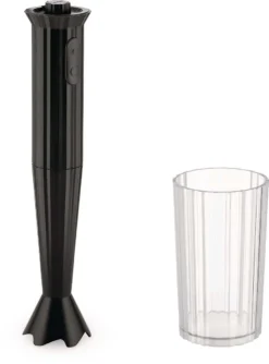 Alessi Staafmixer Plissé - 2 Standen - Zwart - Michele De Lucchi - MDL10 B