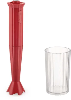 Alessi Staafmixer Plissé - 2 Standen - Rood - Michele De Lucchi - MDL10 R