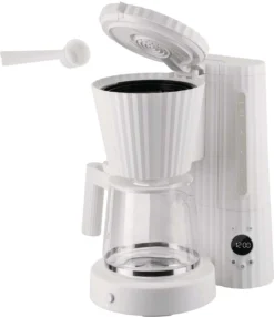 Alessi Filter-koffiezetapparaat Plissé - 1.5 Liter - Wit - Michele De Lucchi - MDL14 W -Goedkope Keuken Wijs Winkel MDL14 W 03 1x1 A4 3500pxl