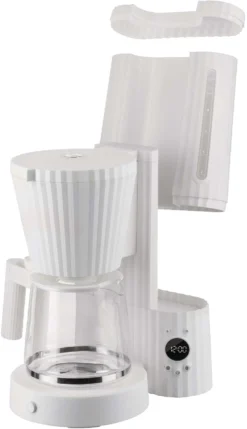 Alessi Filter-koffiezetapparaat Plissé - 1.5 Liter - Wit - Michele De Lucchi - MDL14 W -Goedkope Keuken Wijs Winkel MDL14 W 04 1x1 A4 3500pxl
