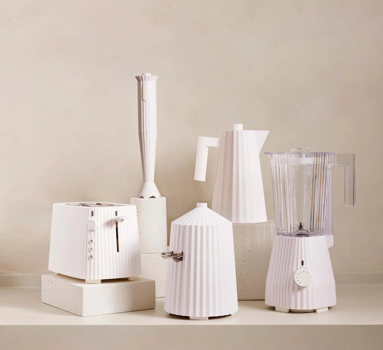 Alessi Waterkoker Plissé - Droogkookbeveiliging - Wit - Michele De Lucchi - 1.7 Liter - MDL06 W - Afbeelding 6