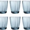 Bormioli Rocco Waterglazen Pulsar - Blauw - 300 Ml - 6 Stuks