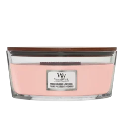 WoodWick Geurkaars Ellipse Pressed Blooms & Patchouli - 9 Cm / 19 Cm