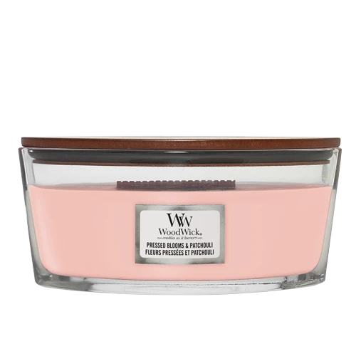 WoodWick Geurkaars Ellipse Pressed Blooms & Patchouli - 9 Cm / 19 Cm 1 WoodWick Geurkaars Ellipse Pressed Blooms & Patchouli - 9 Cm / 19 Cm