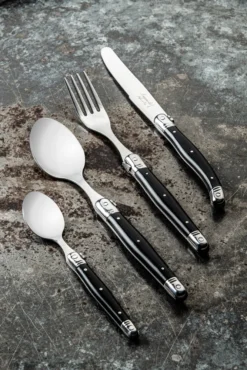 Laguiole Style De Vie Bestekset Premium Line - Zwart - 24 Delig / 6 Personen 6 Laguiole Style De Vie Bestekset Premium Line - Zwart - 24 Delig / 6 Personen -Goedkope Keuken Wijs Winkel PrCouvZwart 1