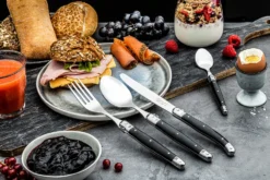 Laguiole Style De Vie Bestekset Premium Line - Zwart - 24 Delig / 6 Personen 7 Laguiole Style De Vie Bestekset Premium Line - Zwart - 24 Delig / 6 Personen -Goedkope Keuken Wijs Winkel PrCouvZwart 3