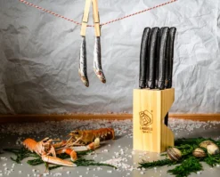 Laguiole Style De Vie Steakmessen Premium Line Black Stonewash 6 Stuks -Goedkope Keuken Wijs Winkel Premium Line steakmessen black stonewash sf gr 1