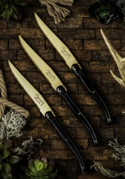 Laguiole Style De Vie Steakmessen Prestige Line Goud - 6 Stuks 5 Laguiole Style De Vie Steakmessen Prestige Line Goud - 6 Stuks -Goedkope Keuken Wijs Winkel PresSteakGoudZw 1