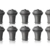Vacu Vin Wijnstopper Vacuum Wine Stopper - Grijs - 10 Stuks