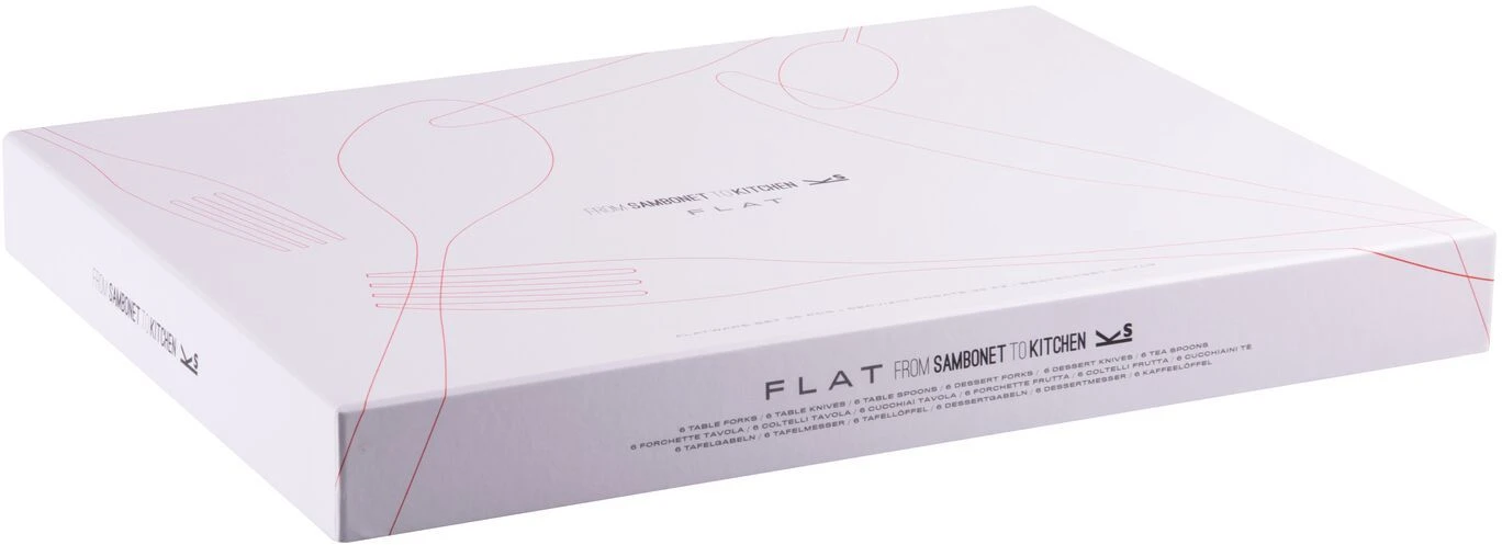 Sambonet Bestekset Flat - Koper - 30 Delig / 6 Personen 4 Sambonet Bestekset Flat - Koper - 30 Delig / 6 Personen - Afbeelding 4