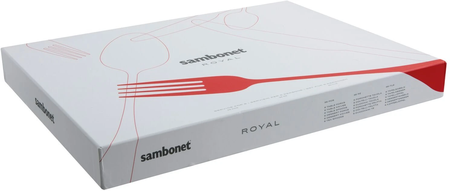 Sambonet Bestekset Royal - Koper - 36 Delig / 6 Personen 2 Sambonet Bestekset Royal - Koper - 36 Delig / 6 Personen - Afbeelding 2