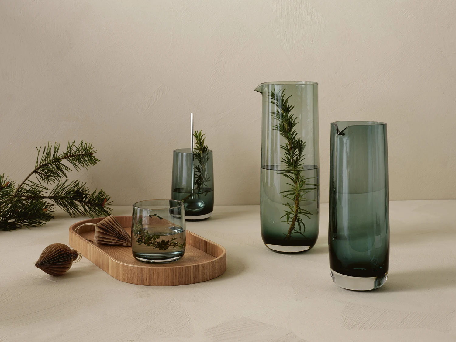 ASA Selection Karaf Sarabi - Groen - 1.2 Liter 2 ASA Selection Karaf Sarabi - Groen - 1.2 Liter - Afbeelding 2