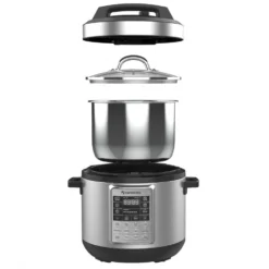 Espressions Smart Pressure Cooker / Multicooker / Slowcooker - 5.7 Liter - EP6000 -Goedkope Keuken Wijs Winkel SmartPressureCooker57LexplodedviewLR 61a0f5ece41677.46431295