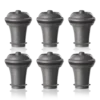 Vacu Vin Wijnstopper Vacuum Wine Stopper - Grijs - 6 Stuks