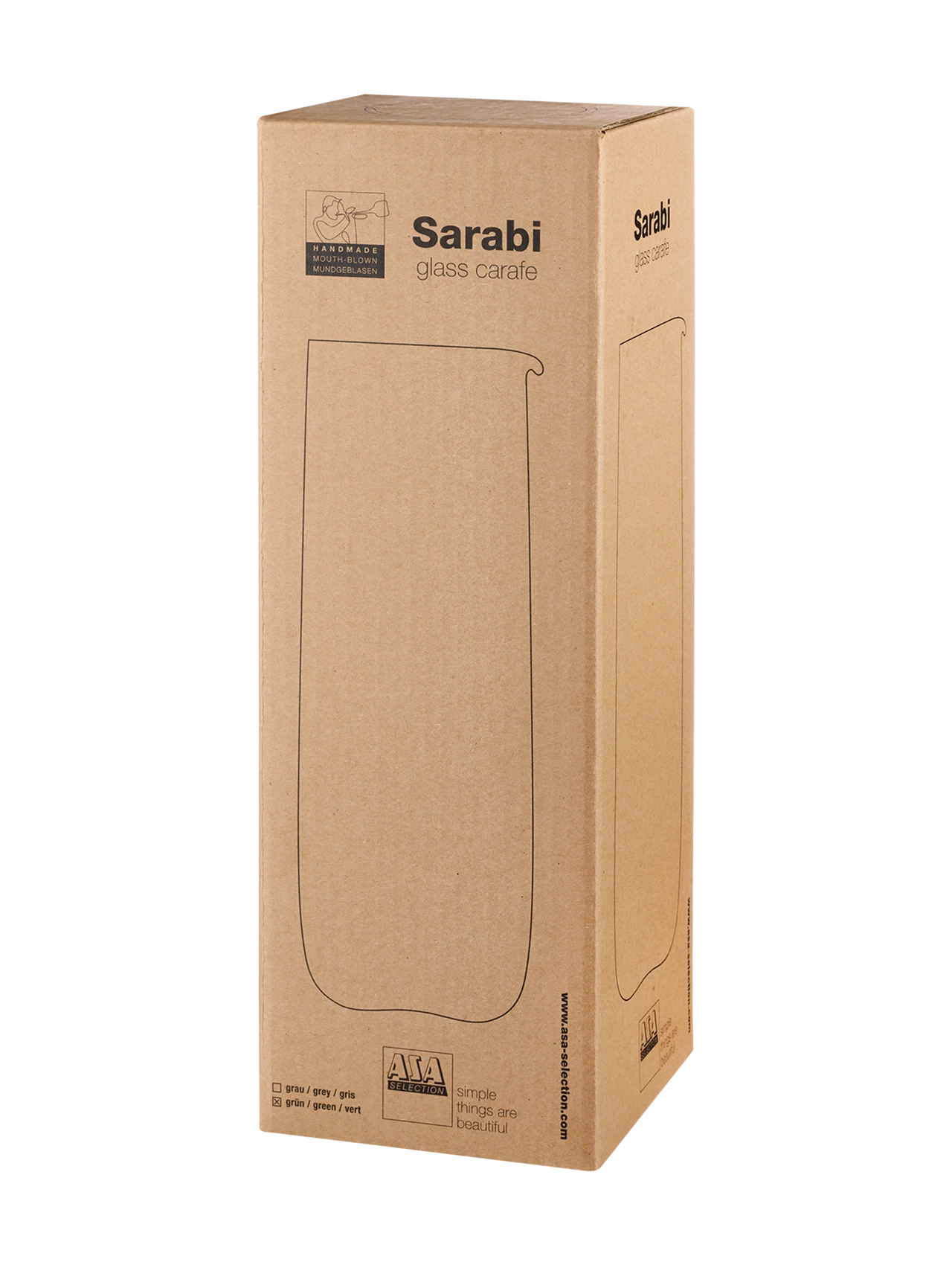 ASA Selection Karaf Sarabi - Groen - 1.2 Liter 3 ASA Selection Karaf Sarabi - Groen - 1.2 Liter - Afbeelding 3