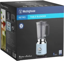 Westinghouse Blender Retro Collections - Blauw - 1.5 Liter - WKBE221BU -Goedkope Keuken Wijs Winkel WKBE221BU Table Blender BOX