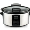 Westinghouse Slowcooker - Uitneembare Keramische Pan - RVS - 6 Liter - WKSC65