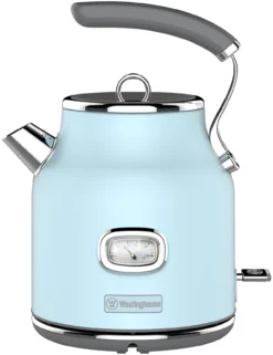 Westinghouse Waterkoker Retro Collections - 2200 W - Blauw - 1.7 Liter - WKWKH148BU