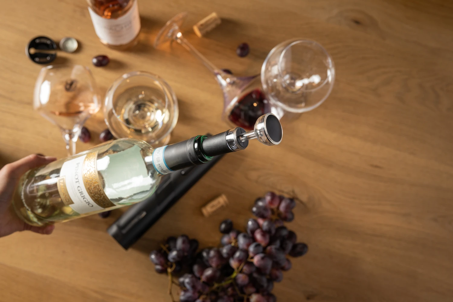 Sareva Wijnopener Set (met Wijnstopper. Foliesnijder & Schenktuit) 5 Sareva Wijnopener Set (met Wijnstopper. Foliesnijder & Schenktuit) - Afbeelding 5