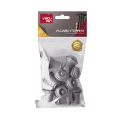 Vacu Vin Wijnstopper Vacuum Wine Stopper - Grijs - 10 Stuks -Goedkope Keuken Wijs Winkel WineStoppers SetOf10 VV9 V2