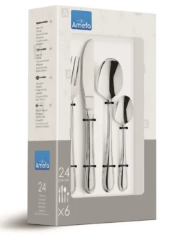 Amefa Bestekset Bologna - 24-delig / 6 Personen -Goedkope Keuken Wijs Winkel amefa bestekset