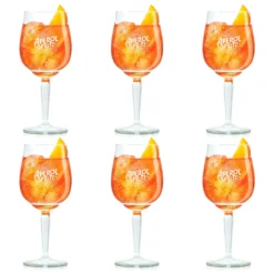 Aperol Spritz Glazen - 450 Ml - 6 Stuks