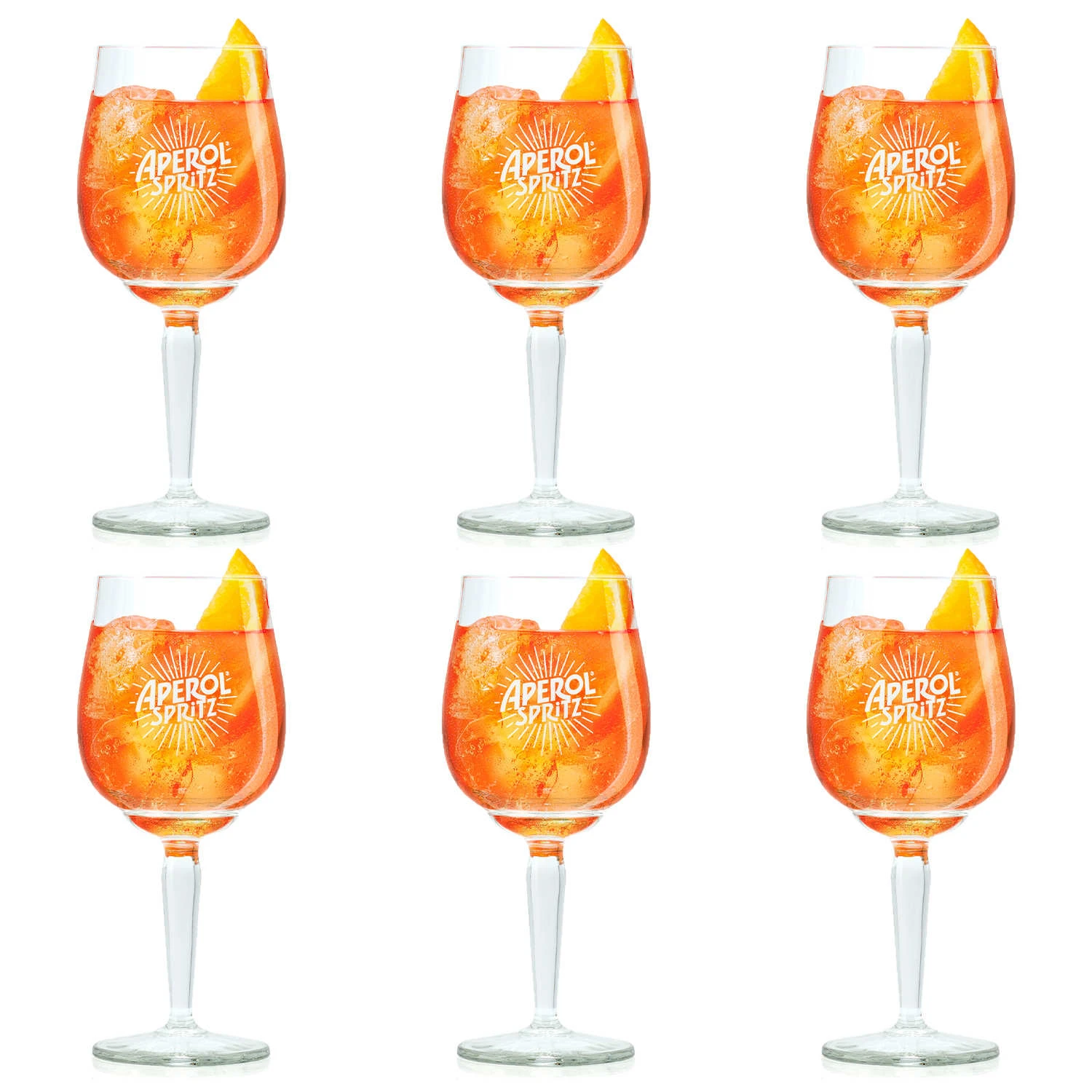 Aperol Spritz Glazen - 450 Ml - 6 Stuks 1 Aperol Spritz Glazen - 450 Ml - 6 Stuks
