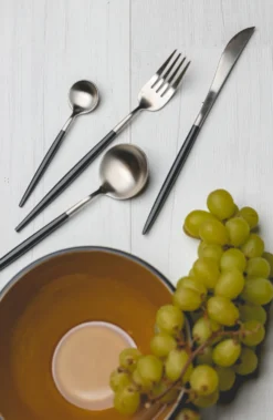 Jay Hill Bestekset - RVS / Zwart - 24 Delig / 6 Personen -Goedkope Keuken Wijs Winkel jay hill bestek rvs 1 2 scaled