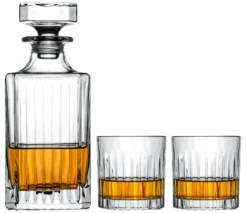 Cookinglife Whiskey Set (karaf & Whiskeyglazen) Moville - 3 Delige Set