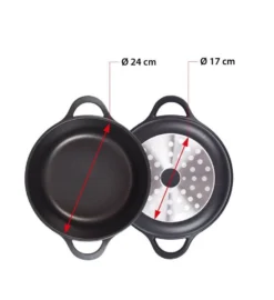 Valira Braadpan Met Deksel Aire - ø 24 Cm / 4 Liter -Goedkope Keuken Wijs Winkel non stick tall casserole induction 7