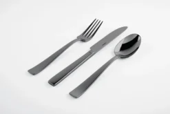 Sambonet Bestekset Flat - Zwart - 24 Delig / 6 Personen -Goedkope Keuken Wijs Winkel sambonet bestekset flat zwart sfeer4 scaled