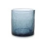 Fine2Dine Whiskey Glas Crackle - Blauw - 220 Ml
