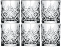 Cookinglife Whiskey Glazen / Cocktailglazen / Waterglazen Moy - 340 Ml - 6 Stuks