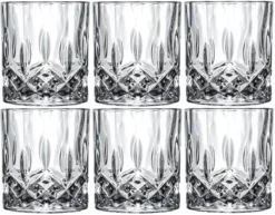 Cookinglife Whiskey Glazen / Cocktailglazen / Waterglazen Moray - 320 Ml - 6 Stuks